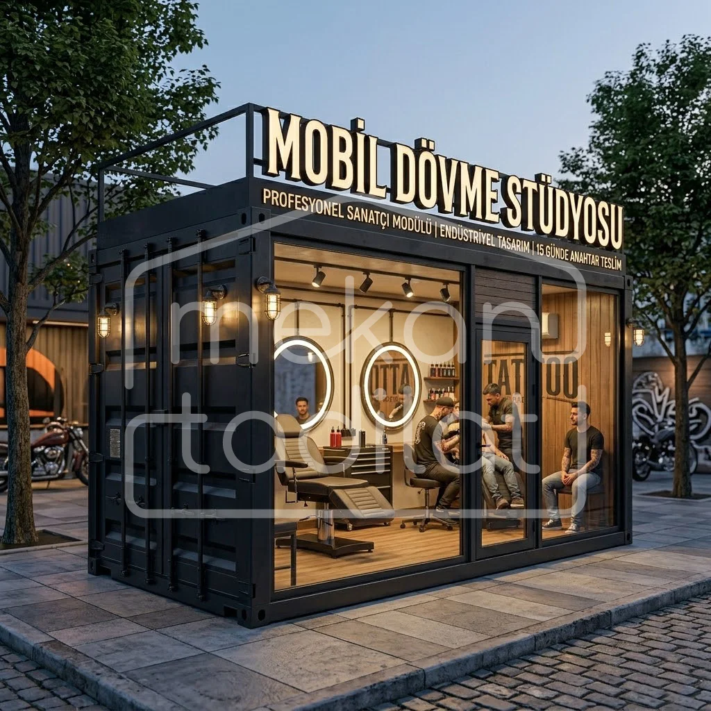 mobil-dovme-studyosu-konteyneri Mobil Dövme Stüdyosu - Endüstriyel Tattoo Parlor Modülü - Görsel 1
