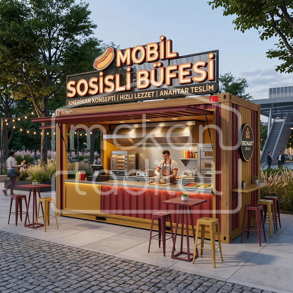mobil-sosisli-bufesi-konteyneri Mobil Sosisli Büfesi - Amerikan Konseptli Hot Dog Modülü - Görsel 1